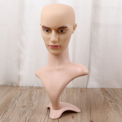 Haoyan Model Three-Body Activity Male Mannequin Head Wig Hat Scarf Model Head