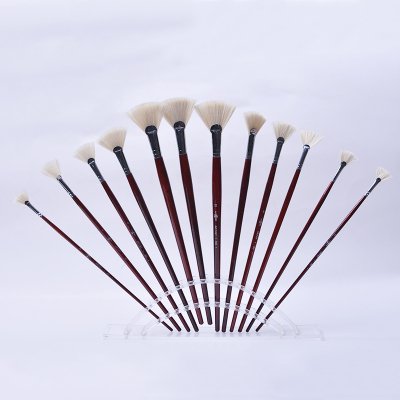 Xinqi painting material factory direct red pole fan pig brown hair brush water chalk