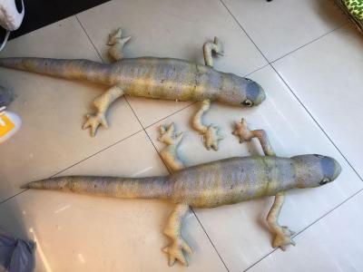 Taiwan simulation Lizard Pillow Creative evil funny Chameleon Plush Toy Gecko Doll burst new style