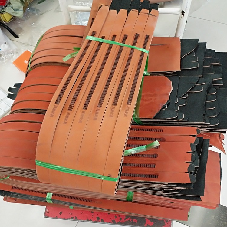 男士整张二层牛皮连片自动腰带连体无牙手工切割地摊货源头批发