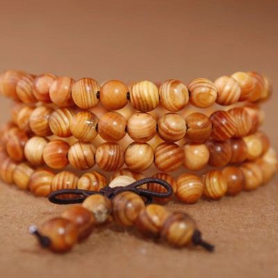 Blood dragon wood men and women hand beads bracelet hand beads completely transparent 108 natural non-dyed hand beads
