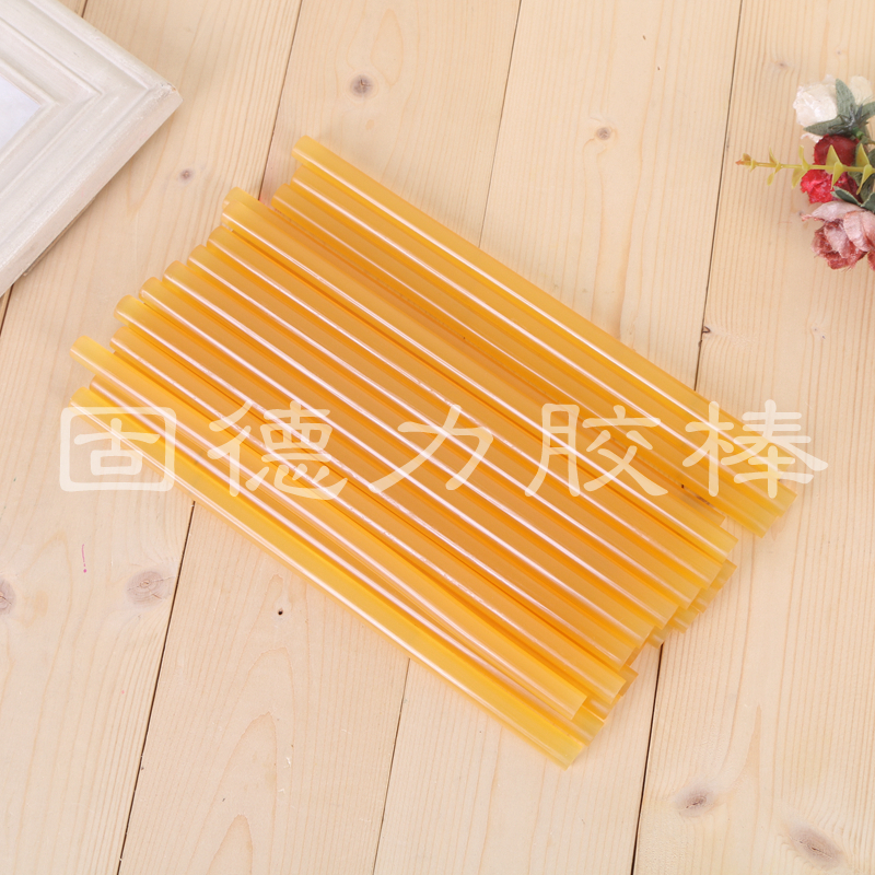 黄色半透明高粘热熔胶条热溶胶棒胶条