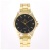 Men's watches quartz watch gold false three eye Roman stainless steel with business watch