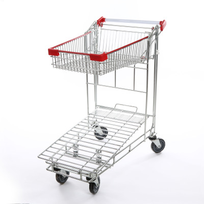 Supermarket and Convenience Store Trolley Shopping Cart Property Cart Warehouse Trolley Utility Wagon Cart