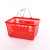 Yiwu  basket iron handle hand basket iron ear plastic basket portable supermarket basket