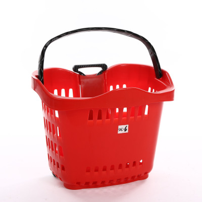 Supermarket shopping basket, single-handle basket, bar, wine and plastic shopping basket
