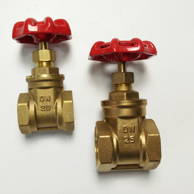 Brass Gate valve LOCK Gate valve path DN20DN25