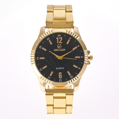 Hot-selling men's fake three eyes six-pin waterproof steel with watch fashion steel chain male Watch