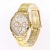 New men's Watches quartz watch wish explosive gold fake three eyes Roman character stainless steel with business watch