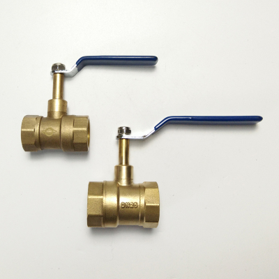 Brass valve long neck ball valve path Dn20dn25