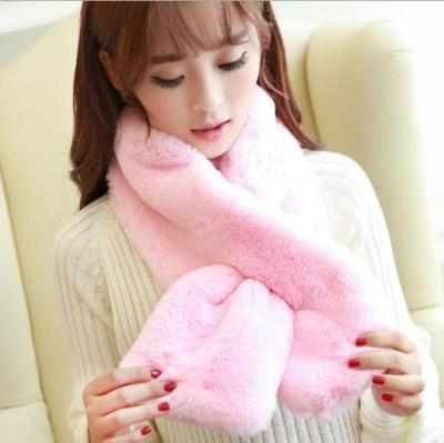 South Korean winter soft and soft and comfortable warm and warm imitation of lady rabbit hair scarf