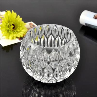 2Factory Direct Sales Crystal Glass Ball Crafts Candlestick Vase Home Furnishings Ornaments