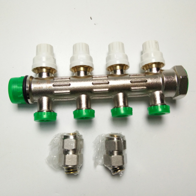  water Separator manual temperature control geothermal set water separator copper tube ground heating water Separator