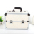 Aluminum Alloy Makeup Box Portable Multi-Layer Double Open Nail Tattoo Boxes Cosmetic Storage Box
