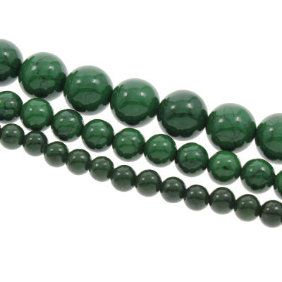 Jewelry accessories. Dark green turquoise beads of beads and beads of hand-made jewelry pieces