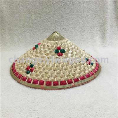 Performance dance bamboo hat hat pineapple bamboo hat stage props pure hand-woven hats