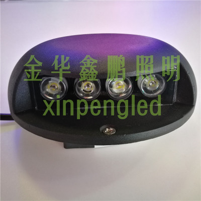 4W round LED wall lamp garden lamp lawn lamp