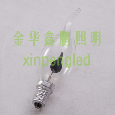 LED pull tail flame candle bubble simulation flame lamp torch lights flame lamp