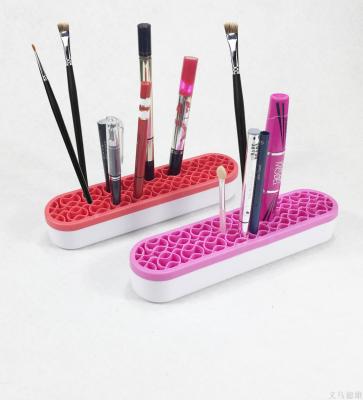 Creative silicone makeup brush storage box silicone brush bucket makeup brush set makeup brush shelf