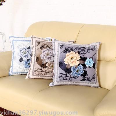Autumn and winter selling home office flannel printed pillowcases pillowcases textile home decoration gifts