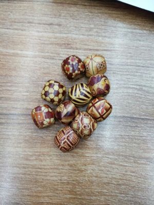 All kinds of specifications include flower and wood beads dot flower hot wood beads