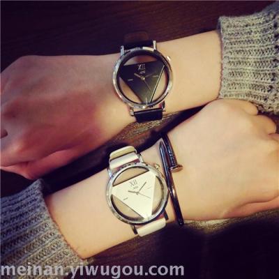New lady inverted triangle fashion watch
