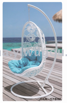 White Bird's nest hanging Chair swing single PVC rattan swing hanging baskets