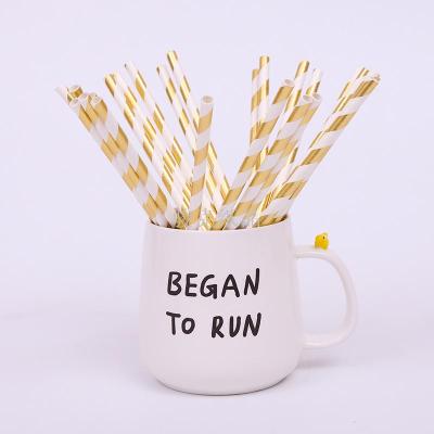 Drink burst the summer burst of gold fringe birthday wedding couple can be customized version of food grade paper straws