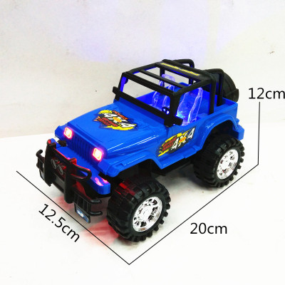 Children's new toy bag children's plastic puzzle inertial off-road vehicles with lighting