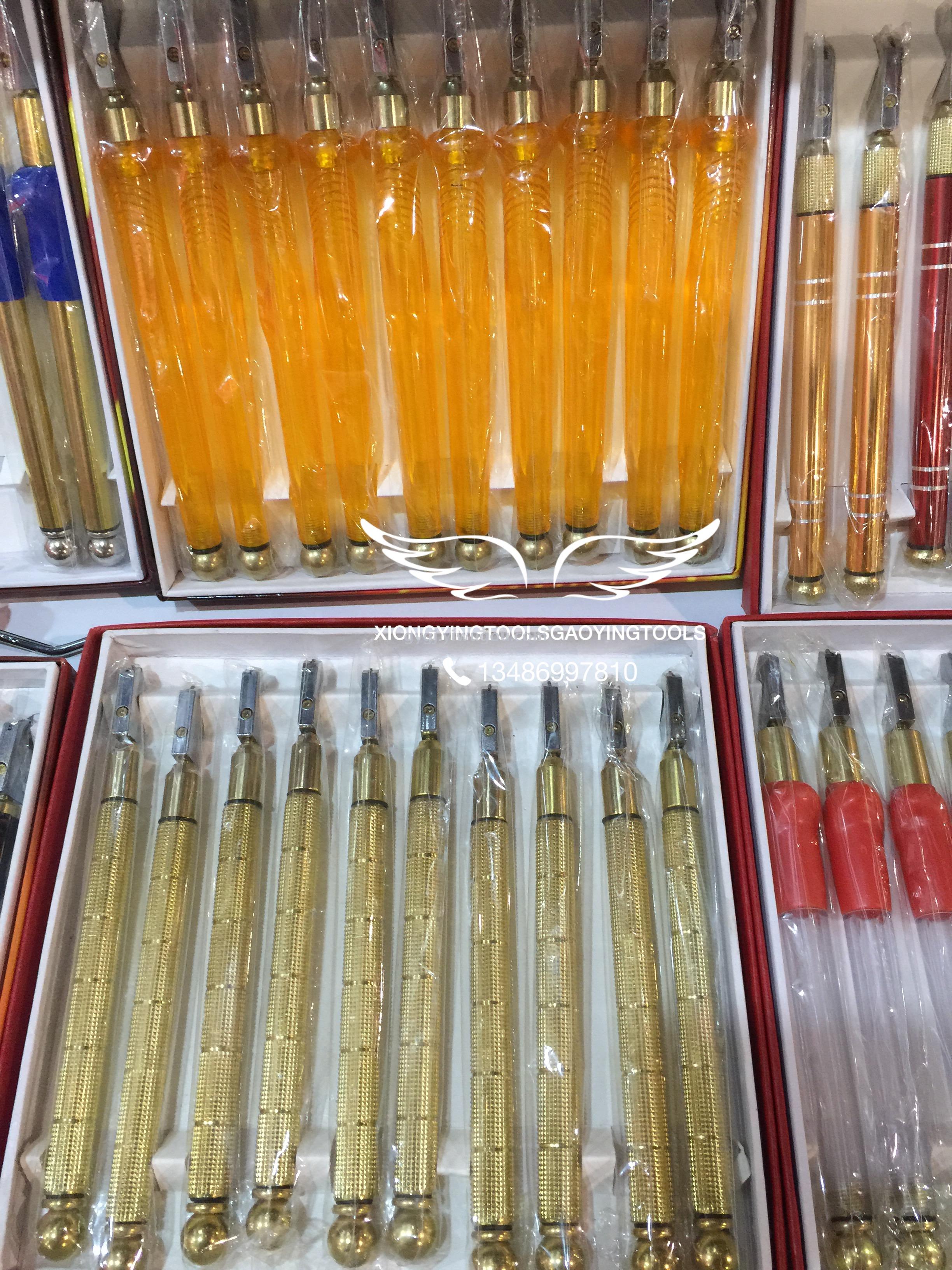 玻璃刀玻璃打孔钻玻璃推刀金刚石滚轮玻璃刀六轮刀划玻璃工具
