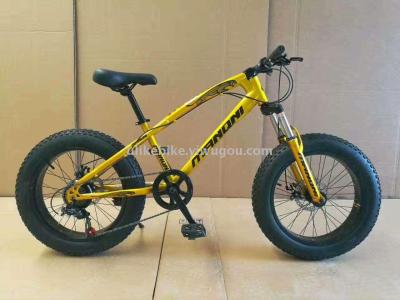 Bike 20/26 inch 7-speed 21-speed mountain bike high carbon steel leopard print snowmobile factory direct sales