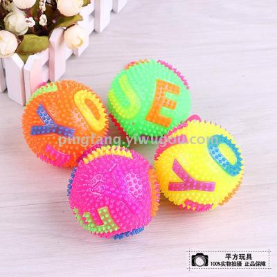Children's Toy with Acanthosphere Massage Ball Elastic Massage Ball Barbed Jumping Ball