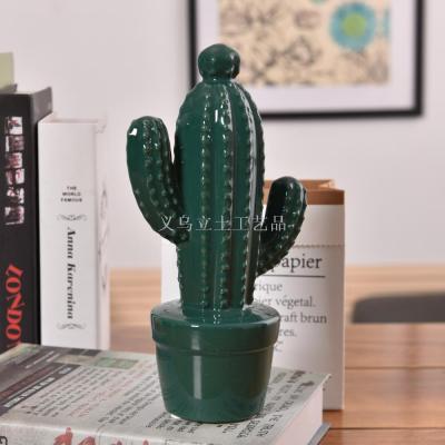 Gao Bo Decorated Home Pottery and handicraft cactus modelling places a household small ornament