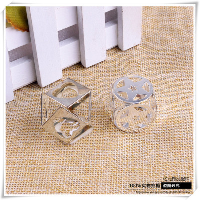 Hollow Block Boutique Metal Accessories Creative Factory Direct Sales High Quality Metal Accessories Alloy Accessories