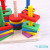 Geometric shapes for young children intellectual puzzle building blocks for baby toys column matching puzzle