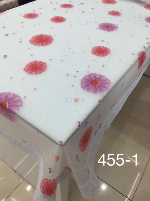 Idyllic Tablecloth Waterproof Disposable Plastic Fabric Table Cloth Soft Glass Tablecloth Oil-Proof Table Mat Large round Tablecloth
