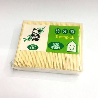 Fine bamboo toothpicks are tough and hard to break in small package