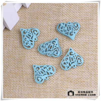 Turquoise color creative hollow out love accessories professional accessories accessories decorative accessories