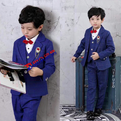 Red mud rabbit 17 new children's suit suit white shirt costume dress four-piece suit