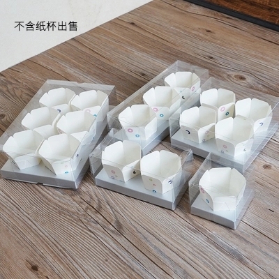 Transparent cake boxes, 12, 8, 6, trays