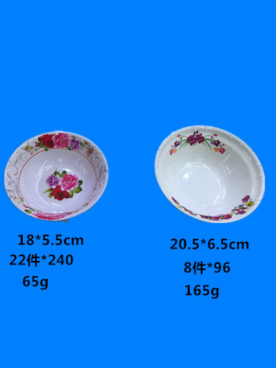 密胺碗美耐皿内贴花碗大量现货