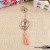 Key Chain Multi-Color Crystal Women's Key Chain Bag Tassel Pendant Key Ring