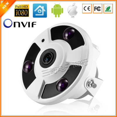 Real Panoramic Camera IP Electronic  FishEye 360degree 3MP IP Camera  1 to 4 Video Cutting 5MP 1.42mm Lens