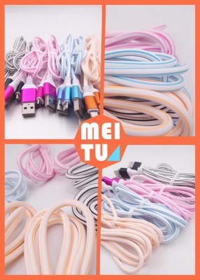 New cable hot style straw data cable android type-c universal