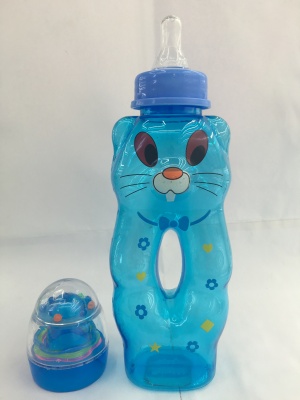 Razor cover transparent color cat body piercing cartoon print bottle 250ml