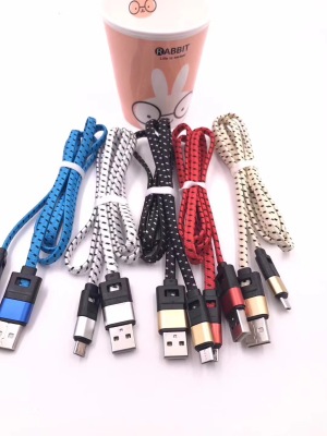 New cable foreign trade hot style raindrop line android apple type-c