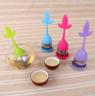 Does Not Stainless Steel Tea Strainers Silica Gel Tea Hold Travel Tea Making Device Tea Filter Leaf Shaped Tea Making Device