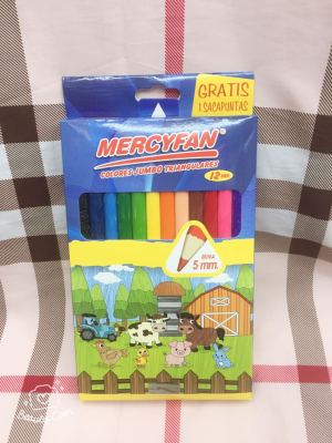 Drawing pencil writing stationery 5mm core thick color pencil sharpener set student drawing stationery drawing pencil writing stationery