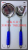 Stainless steel cutlery kitchenware hotel supplies, the blue checkered kitchenware (high grade)