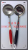 Stainless steel cutlery kitchenware hotel supplies - red/black, light/sand olive handle kitchenware (high grade)